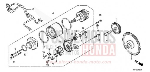 MOTEUR DE DEMARRAGE SH125C de 2012